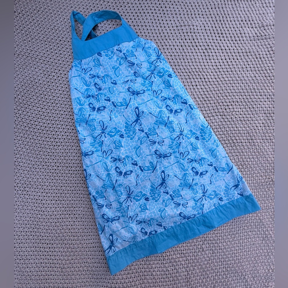 Lilly Pulitzer Girls 8 Dragonfly Blue Dress